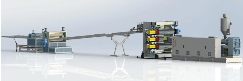 1500 mm-es ABS lemez koextrudáló vonal
