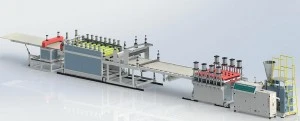 WPC hablap extrudáló sor kezelési kézikönyv