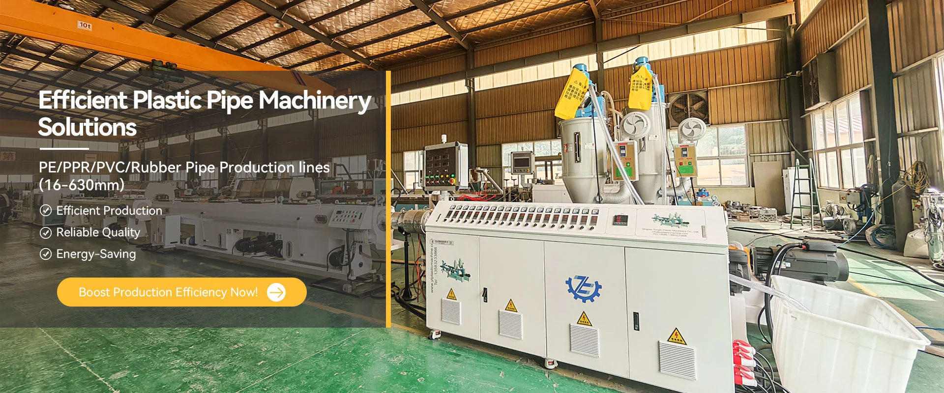 Műanyag csőgép gyártó