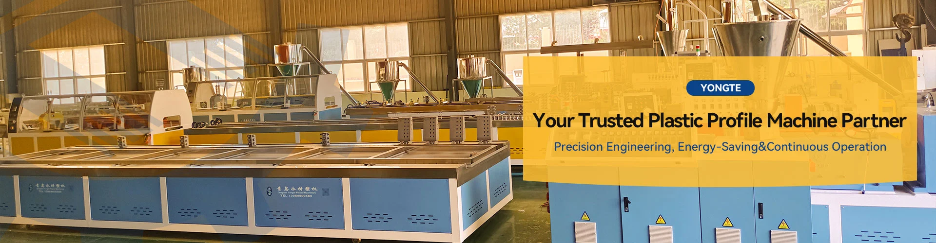 Műanyag profil gép