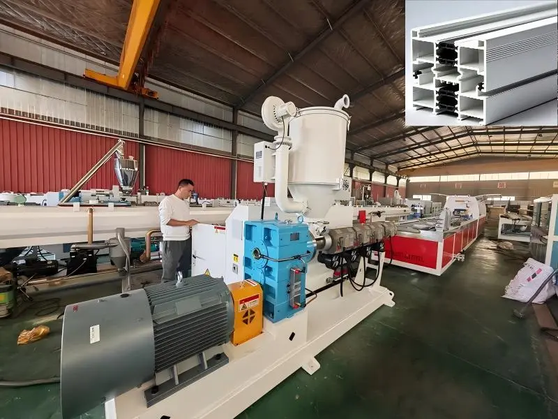 ABS ablakajtó profil gép