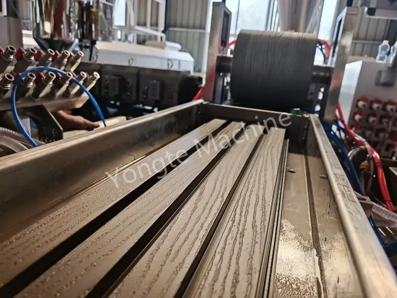 Yongte WPC wall cladding machine installed in Canada Successfully