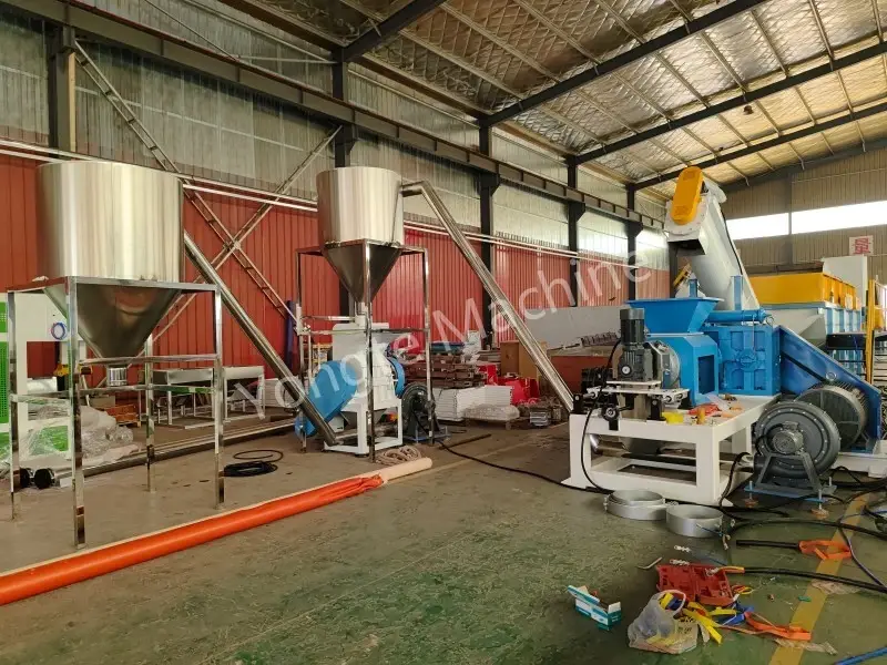 India műanyaghulladék-újrahasznosító gép